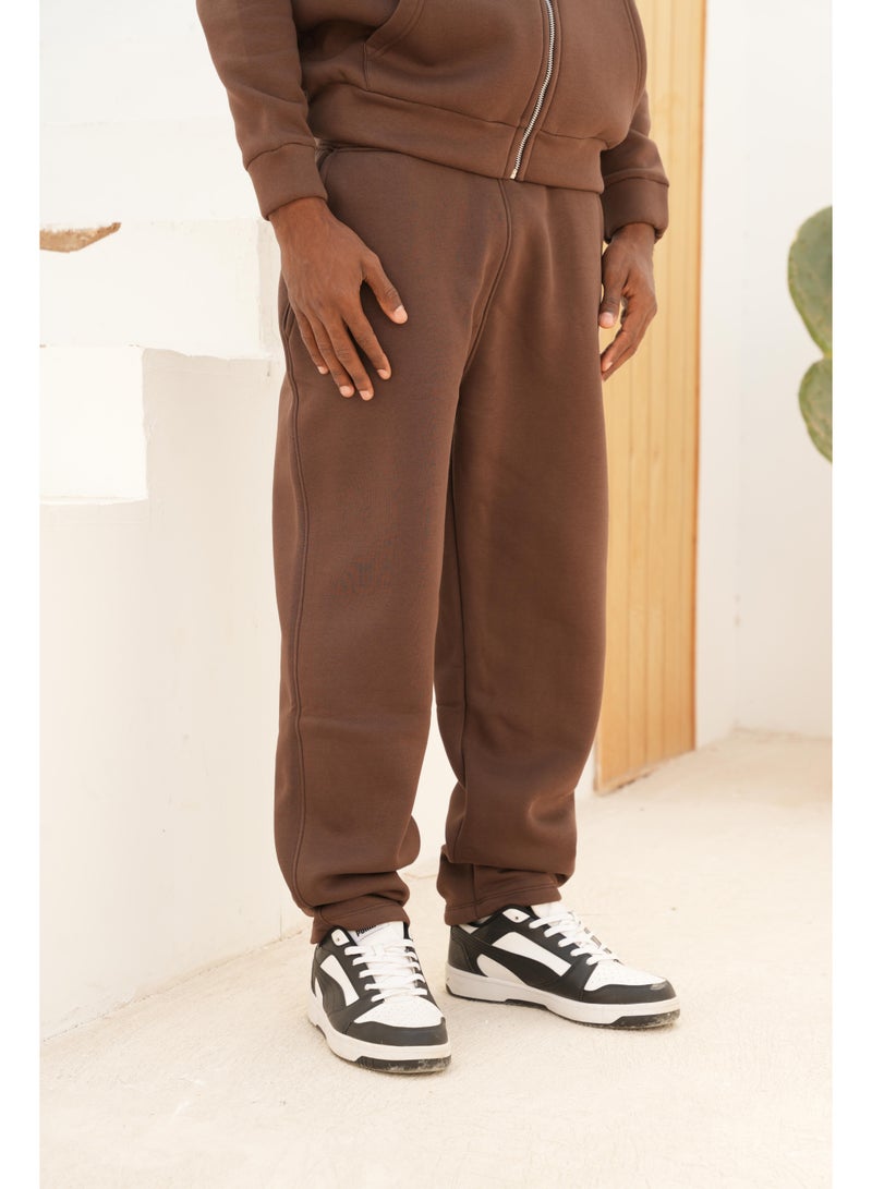 AMICI Heavyweight Brown sweatpants ` - Image 2